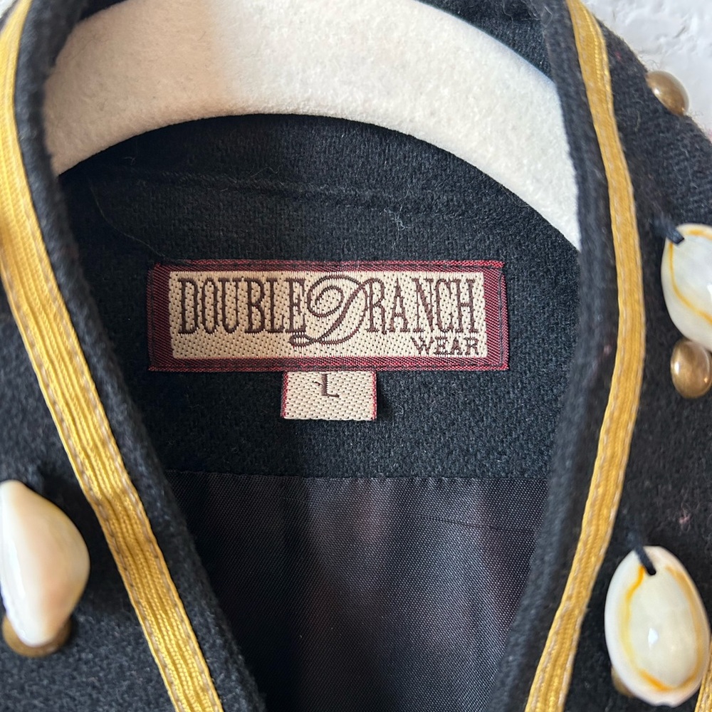 Vintage Double D Ranch Wool-Blend Fringe Jacket with Shell Accent, Size L - Picture 11 of 13